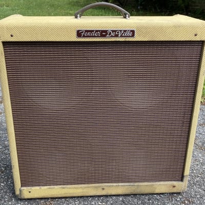 1991 Fender Hot Rod Deville 410 Tweed 4x10 Combo Vintage | Reverb