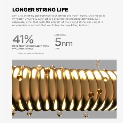Paradigm Medium Phosphor Bronze Acoustic Guitar Strings 13-56 Gauge Set Plasma Enhanced Wrap Wire Nanotech Coat-Treated image 5