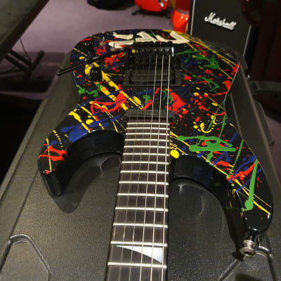 Jackson USA Custom Shop Def Leppard Tour Played Phil Collen Hand-Painted Splatter Signed Guitar PC1 image 16