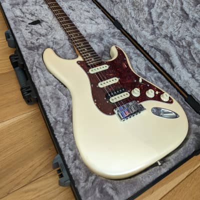 Fender American Deluxe Fat Stratocaster HSS with Rosewood Fretboard 2011 - 2015 - Olympic Pearl for sale