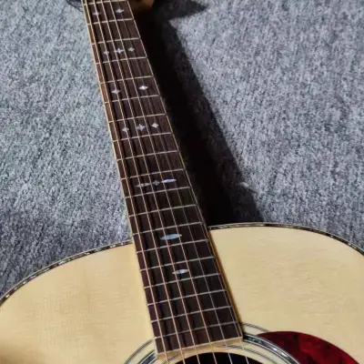 Farida R62 D62 Full Solid Acoustic Guitar with original hardcase image 8