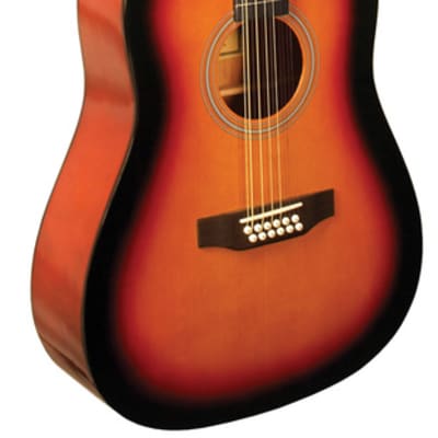 Indiana S-SCOUT-12-TB Dreadnought Spruce Top 12-String  Acoustic Guitar Limited Edition w/Gig Bag image 1