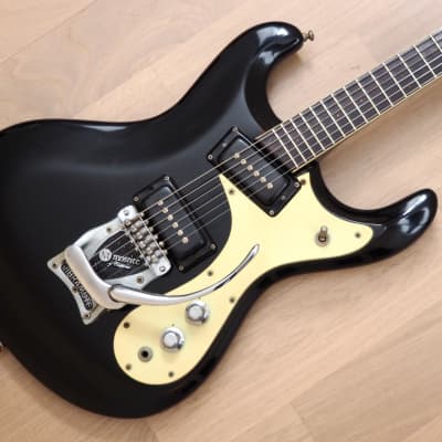 1964 Mosrite Ventures Model Vintage Electric Guitar Black, Vibramute w/ Case image 1