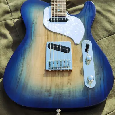 EAllen Guitars T-style  2023 Ombre Blue Burst image 2
