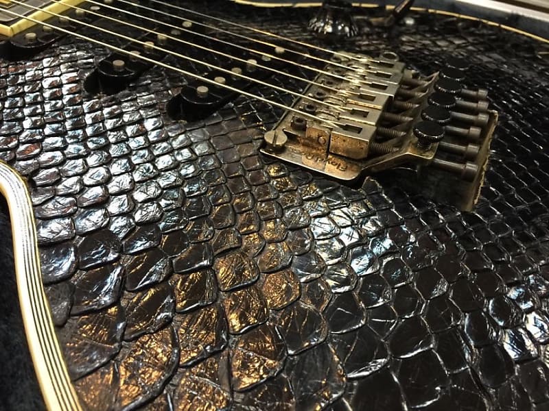 daizo ESP SUGIZO eclips ブラックパイソンs-1 ESP Custom Shop Eclipse Sugizo S-1 Python | Python Skin