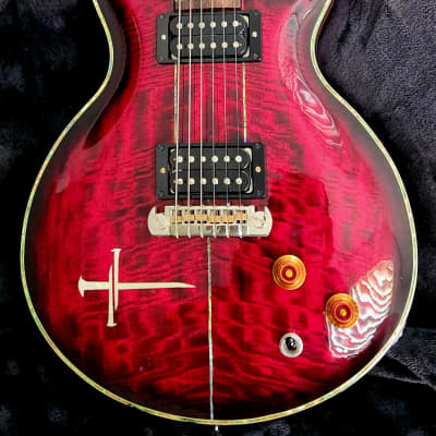 SJ Custom Guitars Santana based guitar,Seymour duncan pickups, Flame Mango top image 2