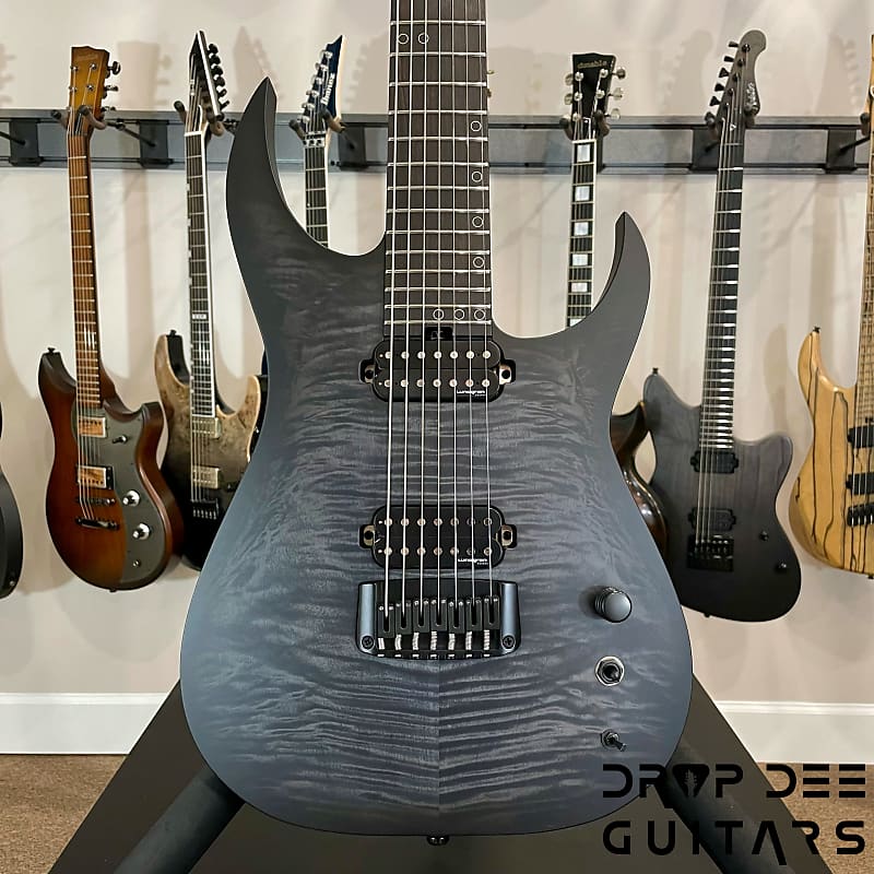 Schecter Custom Shop Keith Merrow KM-7 MK-III Pro USA Signature 7-String Electric Guitar w/ Case-Trans Black Pearl image 1