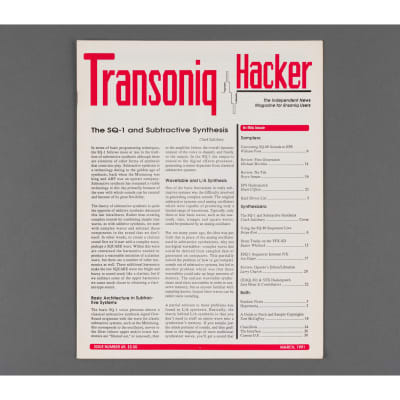 Transoniq Hacker Ensoniq User's Newsletter Issue #69