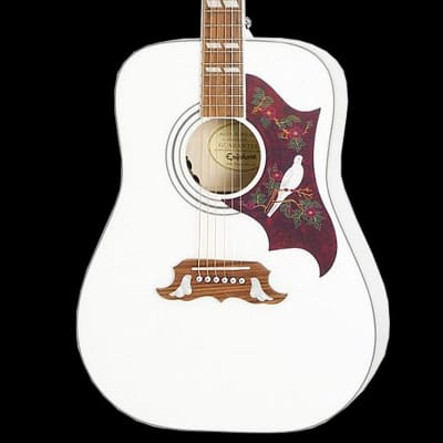 Epiphone Limited Edition Dove PRO Guitar in Alpine White | Reverb