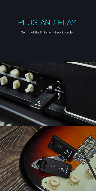 Achetez M-vave WP-1 Wireless Guitar Pickup Transmetteur Récepteur Pour  Basse de Guitare Électrique - Blanche de Chine