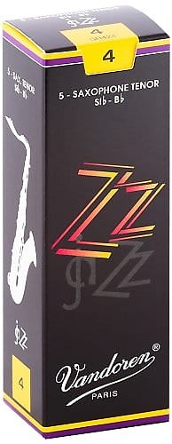 Vandoren SR424 Jazz ZZ Tenor Sax Reeds, 5CT, 4.0 Strength image 1