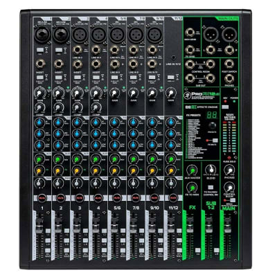 MACKIE ProFX12v3 Compact 12 Channel USB FX Recording Audio Mixer image 1