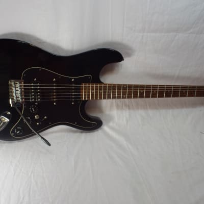 Memphis 302B 80's Black Guitar (((Very Nice))) image 2
