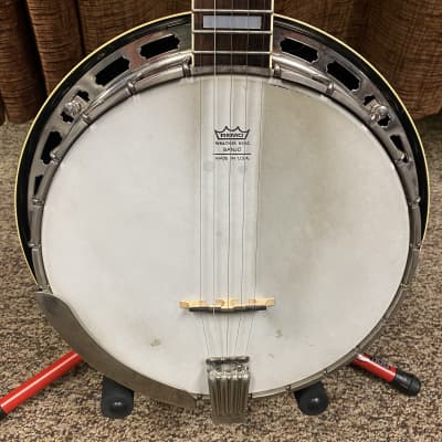 Saga 5-String Banjo 80’s - Mahogany image 3