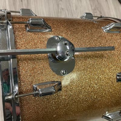 Rogers Headliner Outfit 20x14" / 14x14" / 12x8" Drumset 1960s Champagne Sparkle image 14
