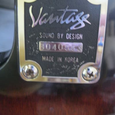 Vantage Six String Electric Guitar Made in Korea 1993 image 8