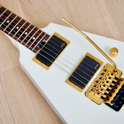 Fernandes BSV-155 Flying V Electric Guitar White w/ EMG 81 Pickups, Japan,  Magnum 44 | Reverb