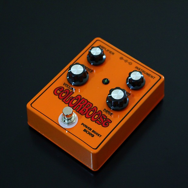 ColorBoost  Orange Power Boost 1969 BC109 18volt Floyd Gilmour Nirvana Tone NOS Parts Handmade pedal image 1