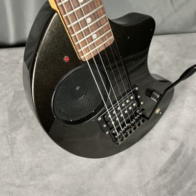 Fernandes ZO-3 Travel Guitar Built In Amp Tremolo Black Sparkl for sale