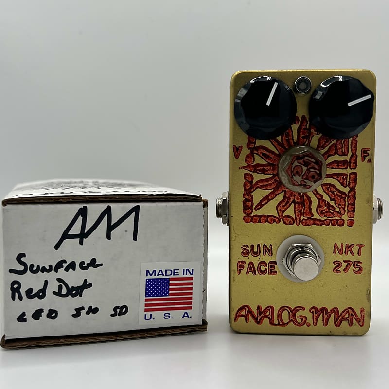 Analogman Sun Face Red Dot NKT-275 Germanium Fuzz with Sun Dial 2015