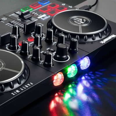 Numark Party Mix II Serato LE DJ Controller LED Lightshow w Laptop Stand image 24