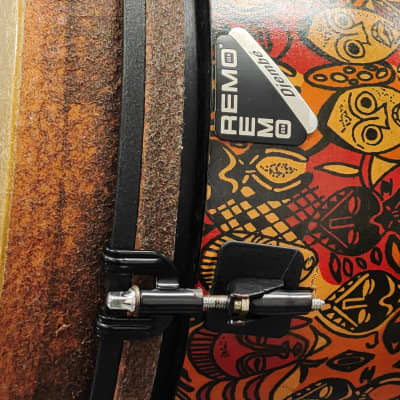 Remo Mondo Signature Series Leon Mobley 12" Djembe Drum - Adinkra Finish image 11