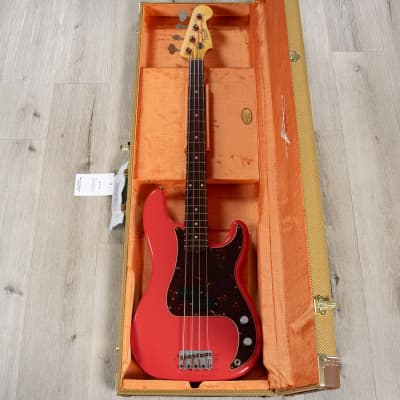 Fender Custom Shop Pino Palladino Precision Bass, Fiesta Red over Desert Sand image 10