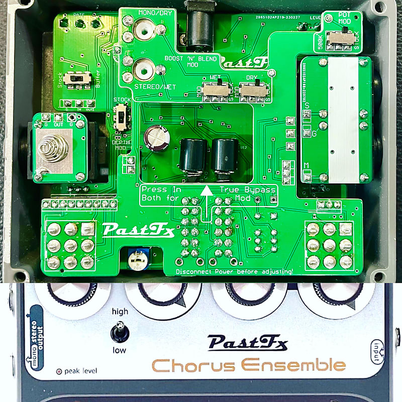 PastFx Chorus Ensemble Deluxe + Switchable True Bypass Mod! ( Ce-1 / Ce 1 /  Ce1 Clone )