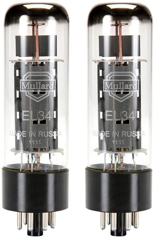 Mullard EL34 Power Tube, Matched Pair With 24-Hour Burn-In. | Reverb