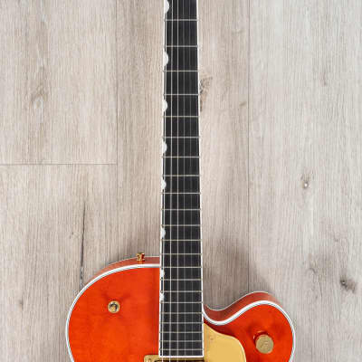 Gretsch G6120TG Players Edition Nashville Hollow Body Guitar, Orange Stain image 6