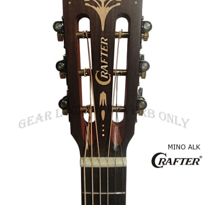 Crafter Mino ALK Solid acacia koa electronic acoustic guitar with armrest travel guitar image 8
