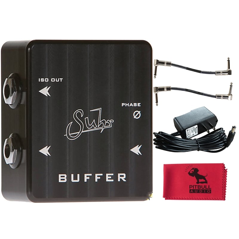 Suhr Buffer Pedal Guitar Effects Pedal w/ Power Supply, Patch Cables &  Cloth | Reverb