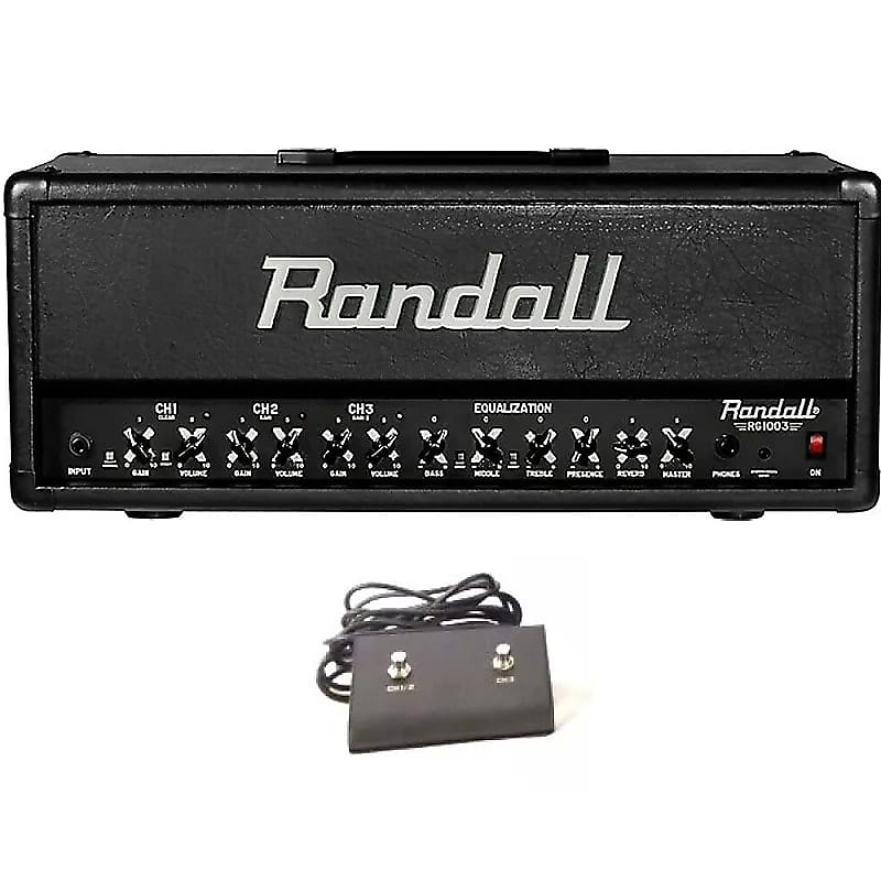 Randall RG1003H RG Series 3-Channel 100-Watt Solid State Guitar Amplifier Head w/Footswitch image 1
