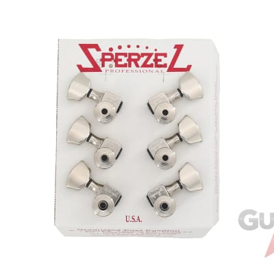 Sperzel 3x3 Trimlok 3 Per Side Locking Guitar Tuners 3+3 Tuning Pegs - NICKEL image 5