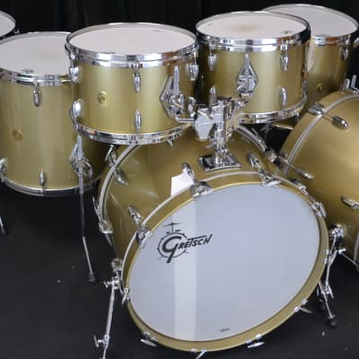 Gretsch 22/13/15/16" USA Custom Drum Set - Gold Mist image 11