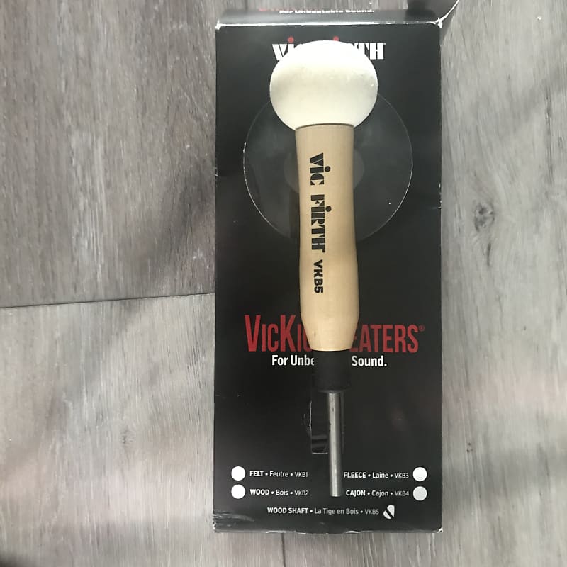 Vic Firth VKB5 VICKICK WOOD SHAFT BASS DRUM BEATER 2019 WOOD BEATER