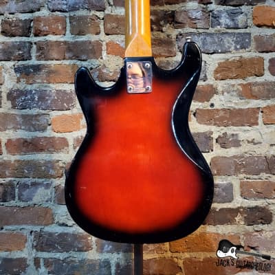 Norma Goldfoil Electric Guitar (1960s - Redburst) image 8