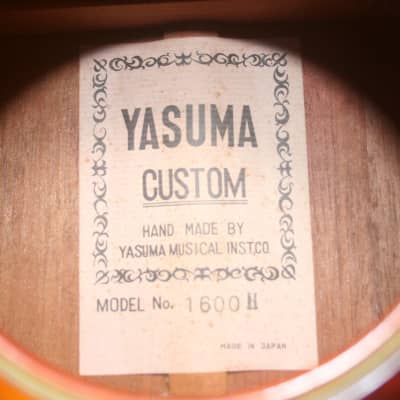 Yasuma Newance MODEL No.1600H 000 size guitar 1973 Sunburst image 22