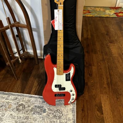 Fender Player Plus Precision Bass with Maple Fretboard 2023 - Present - Fiesta Red image 1