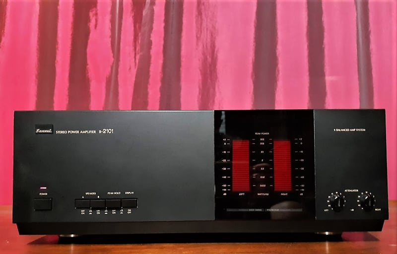 Vintage 1985 Sansui B-2101 Stereo Power Amplifier | Reverb