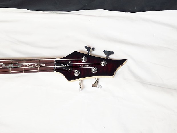 TRABEN Phoenix 4-string BASS guitar NEW Blood Red - Quilt