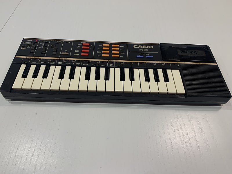 Casio PT-82 Mini Synthesizer | 1980's | Black Case + White