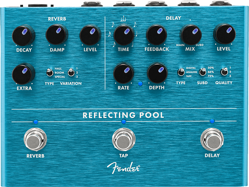 Fender Reflecting Pool Delay/Reverb Pedal, #023-4546-000 image 1