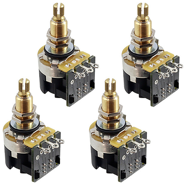 CTS 500K Long Split Shaft PushPull DPDT pots for Les Paul Reverb