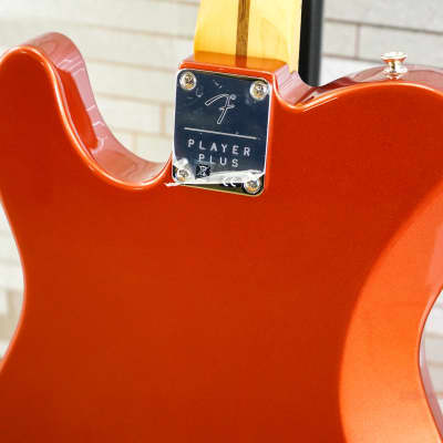 Fender Player Plus Telecaster with Maple Fretboard Aged Candy Apple Red image 6