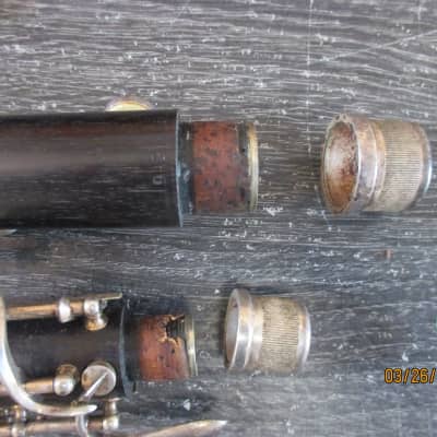 Larilee  brand wood  Oboe with case and reed. Made In France image 6