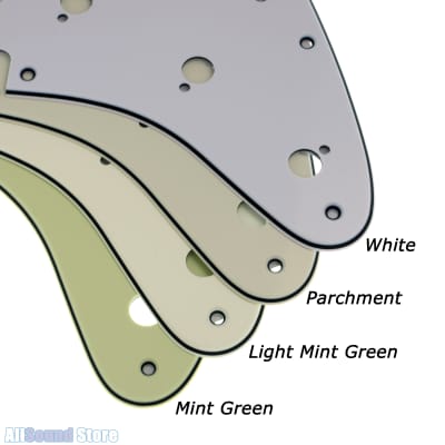 3-Ply LIGHT MINT GREEN Pickguard for HH 2 Humbuckers Fender® Stratocaster® Strat USA MIM 11-Hole image 2