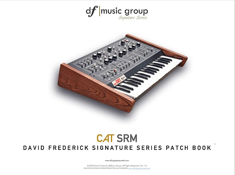 Updated! CAT df|MG  Synthesizer Signature Series Patch Book image 1