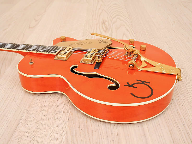 1989 Gretsch 6120W Nashville Chet Atkins Western Orange w/ FilterTrons &  Case