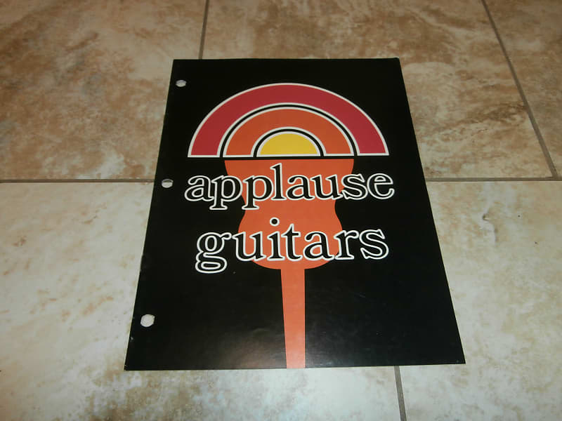 Vintage Circa 1980/1981 Applause Guitars Catalog! Rare, Reverb
